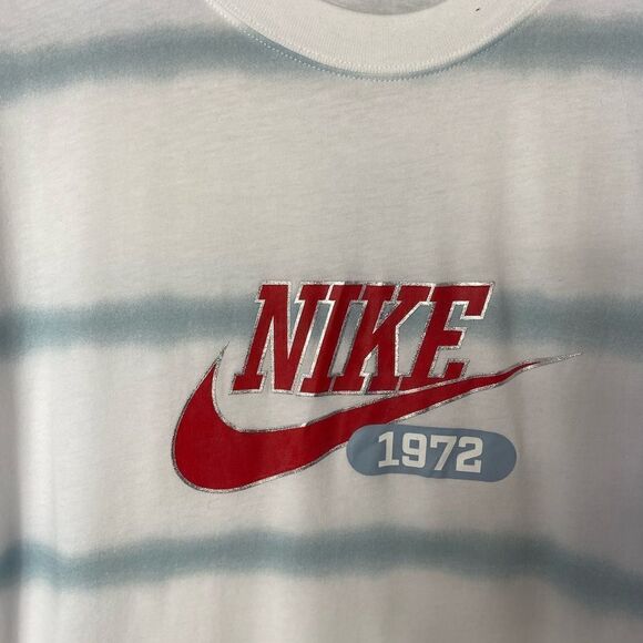 NIKE WOMENS Essential Tie-Dye Striped LOGO T-Shirt Dress - Picture 4 of 6